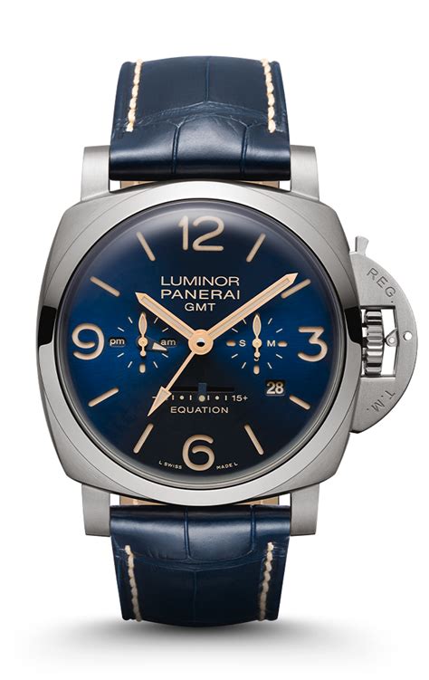 panerai equation of time blue|Panerai Luminor Equation of Time 47mm Titanio PAM00670.